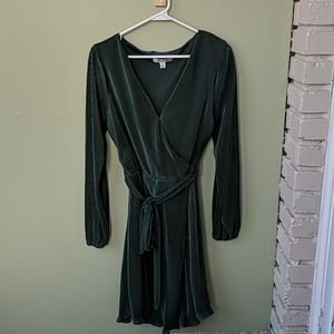 Dark forest green dress